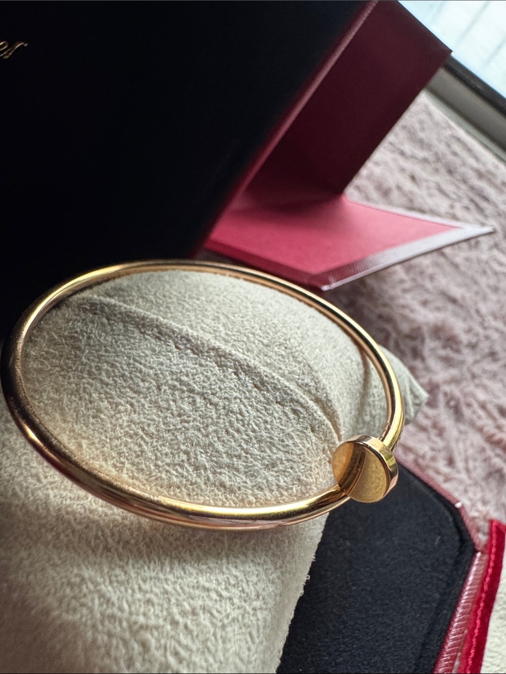 Cartier Pink/Rose Gold Juste un ClouScrew Motif Bangle Bracelet - 18k Rose Gold - Picture 15 of 16